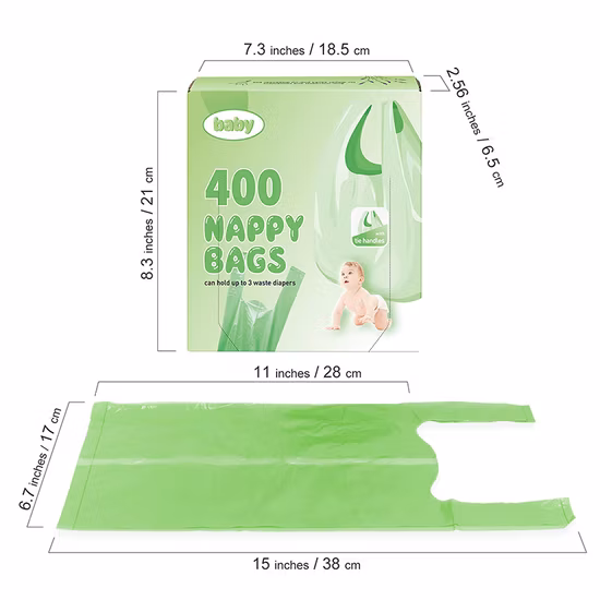 Biodegradable Baby Poop Bag Lavendar Frangranced Mommy Diaper Changing Bags Waterproof